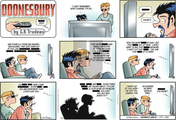Doonesbury on Sunday July 27, 2008 Comic Strip