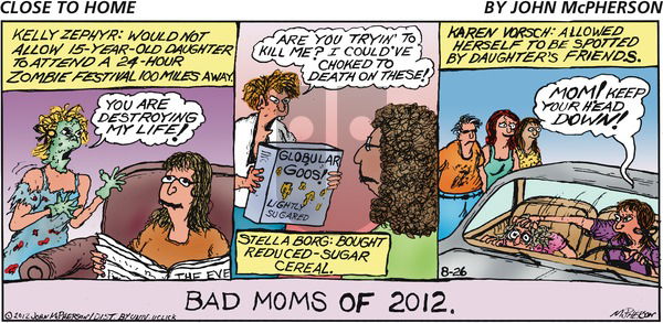 Close to Home on Sunday August 26, 2012 Comic Strip