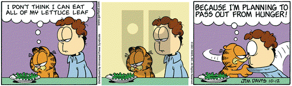 Garfield on Friday October 12, 2001 Comic Strip
