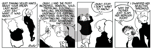9 Chickweed Lane on Thursday January 29, 2004 Comic Strip