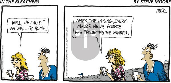 In the Bleachers on Sunday May 22, 2016 Comic Strip