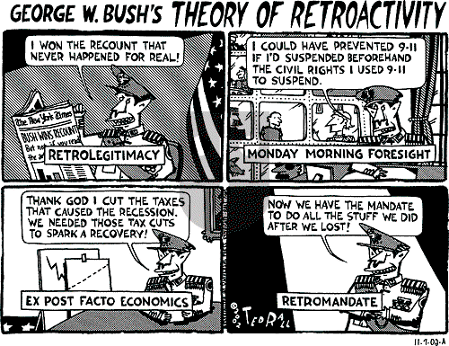 Ted Rall on Thursday November 7, 2002 Comic Strip