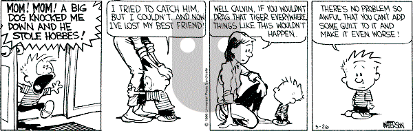 Calvin and Hobbes - Monday May 26, 1986 Comic Strip
