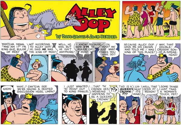 Alley Oop on Sunday December 3, 2000 Comic Strip