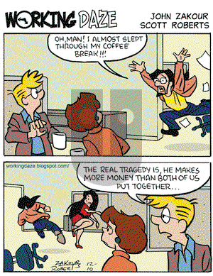 Working Daze on Wednesday December 10, 2008 Comic Strip