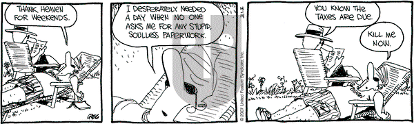 The Buckets on Saturday April 14, 2007 Comic Strip