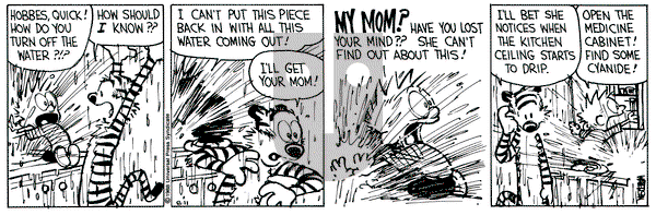 Calvin and Hobbes on Thursday August 11, 1988 Comic Strip