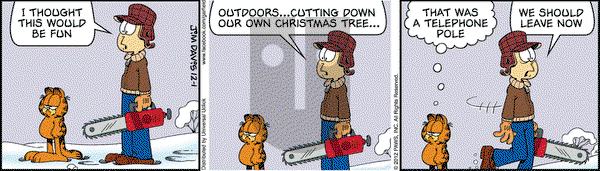 Garfield on Saturday December 1, 2012 Comic Strip
