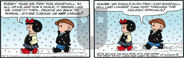 Nancy on Saturday December 31, 2016 Comic Strip