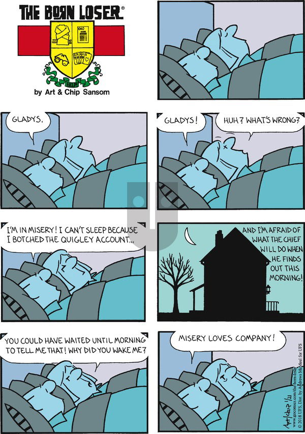 The Born Loser on Sunday January 21, 2018 Comic Strip
