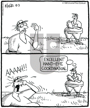 In the Bleachers on Monday August 3, 1998 Comic Strip