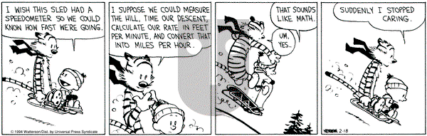 Calvin and Hobbes on Friday February 18, 1994 Comic Strip