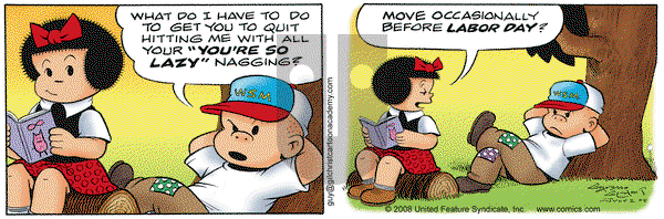 Nancy on Wednesday July 2, 2008 Comic Strip