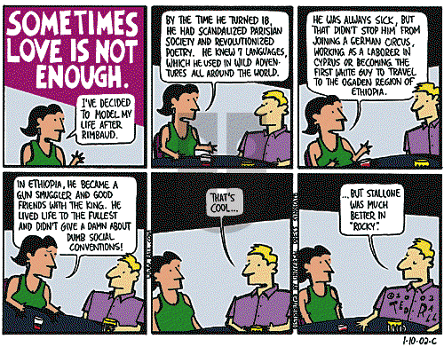 Ted Rall on Monday January 14, 2002 Comic Strip