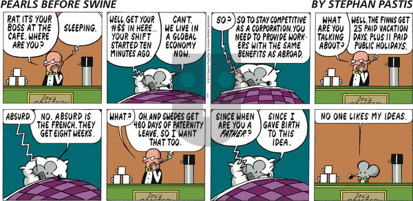 Pearls Before Swine on Sunday December 1, 2019 Comic Strip