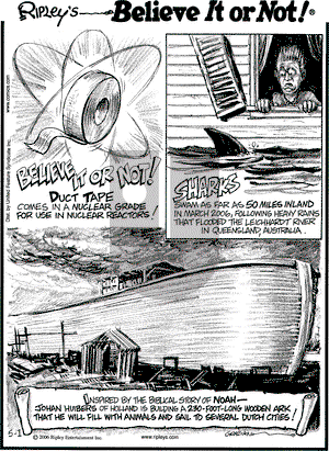 Ripley's Believe It or Not on Monday May 1, 2006 Comic Strip