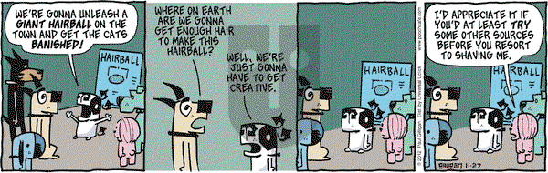 Pooch Cafe on Tuesday November 27, 2012 Comic Strip