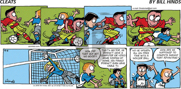 Cleats - Sunday September 4, 2005 Comic Strip
