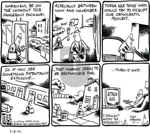 Tom Toles on Thursday March 18, 2004 Comic Strip