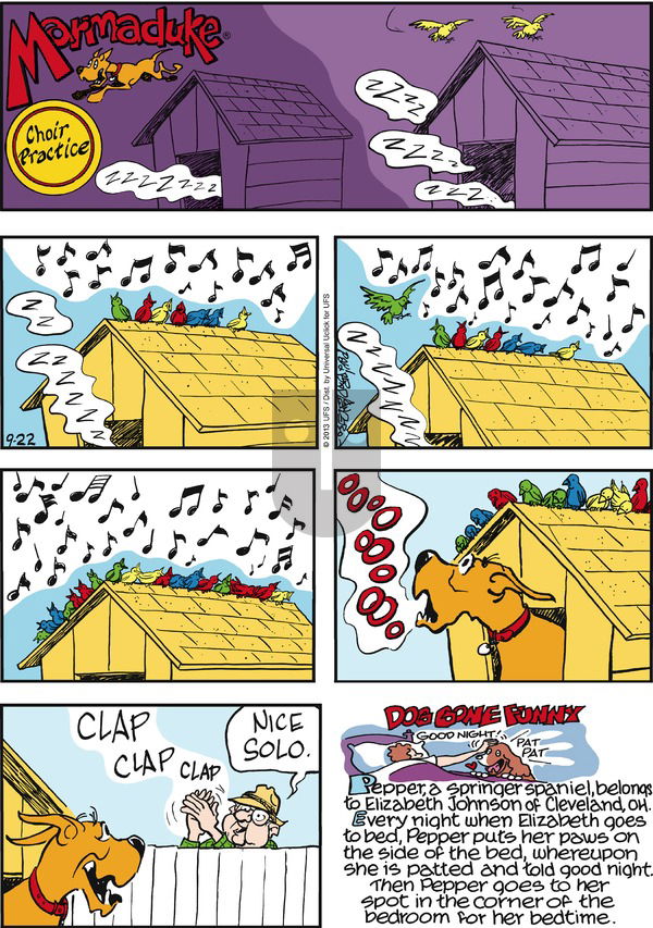Marmaduke on Sunday September 22, 2013 Comic Strip