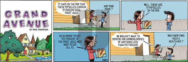 Grand Avenue on Sunday July 9, 2017 Comic Strip