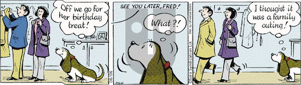 Fred Basset - Saturday June 6, 2015 Comic Strip