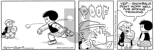 Nancy on Monday February 21, 2005 Comic Strip