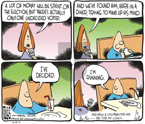 Tom Toles on Tuesday June 16, 2015 Comic Strip