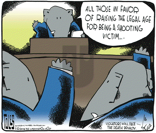 Tom Toles on Tuesday February 27, 2018 Comic Strip