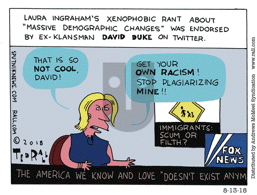 Ted Rall on Monday August 13, 2018 Comic Strip