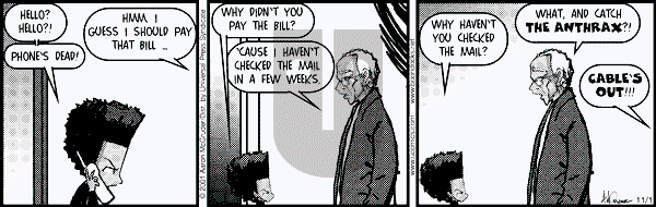 The Boondocks - Thursday November 1, 2001 Comic Strip