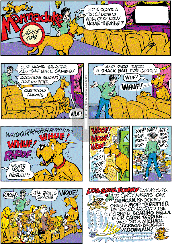Marmaduke on Sunday December 4, 2011 Comic Strip