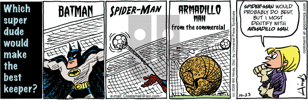 Cleats - Thursday October 23, 2008 Comic Strip