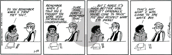 Doonesbury on Wednesday January 26, 1972 Comic Strip