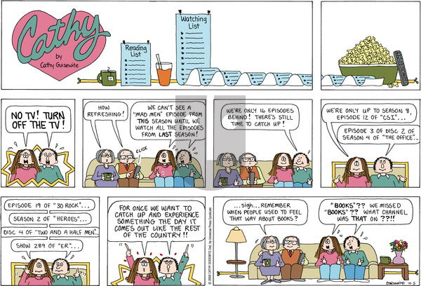 Cathy Classics on Sunday October 5, 2008 Comic Strip