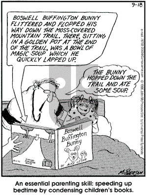 Close to Home on Wednesday September 18, 1996 Comic Strip