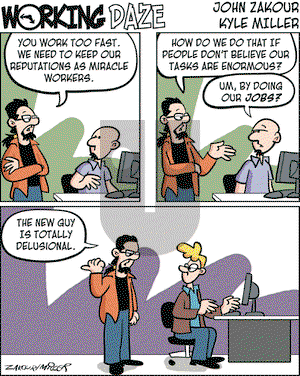 Working Daze on Wednesday July 4, 2007 Comic Strip