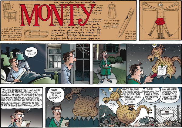 Monty on Sunday March 25, 2012 Comic Strip