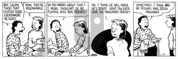 Calvin and Hobbes on Tuesday January 19, 1988 Comic Strip