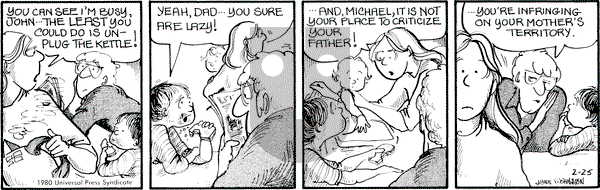 For Better or For Worse on Monday February 25, 1980 Comic Strip