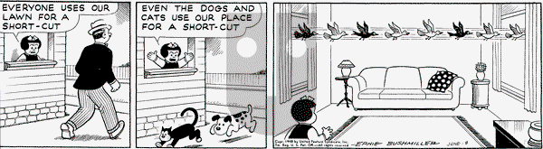 Nancy on Tuesday June 8, 1948 Comic Strip