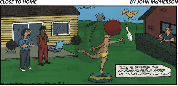 Close to Home on Sunday August 13, 2023 Comic Strip