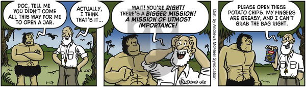 Alley Oop on Thursday January 17, 2019 Comic Strip