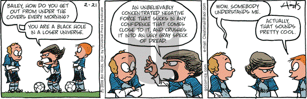 Cleats on Thursday February 21, 2008 Comic Strip