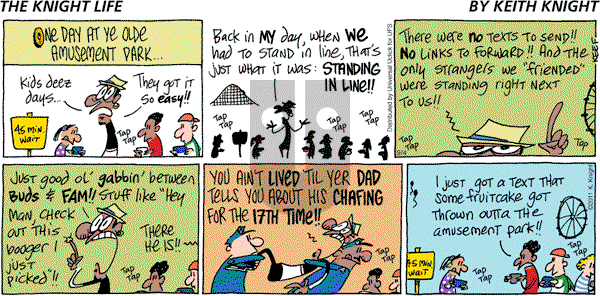 The Knight Life on Sunday September 4, 2011 Comic Strip
