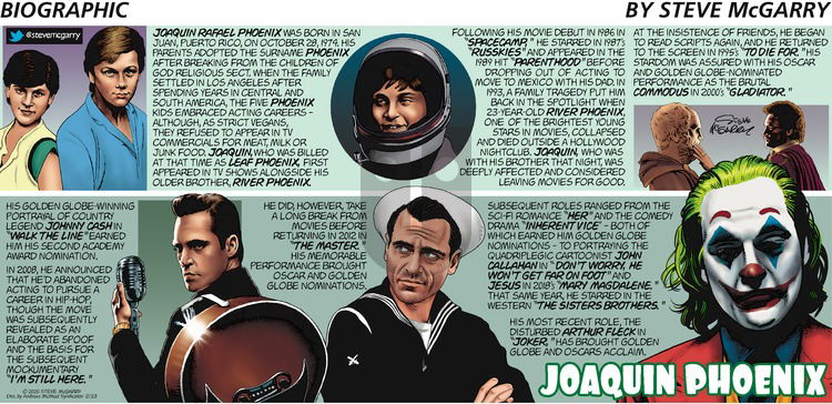 Biographic on Sunday February 23, 2020 Comic Strip