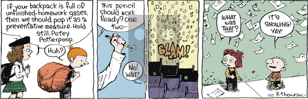 Cul de Sac on Thursday October 2, 2014 Comic Strip