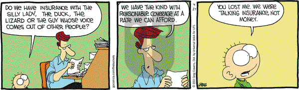 The Buckets on Saturday April 27, 2013 Comic Strip