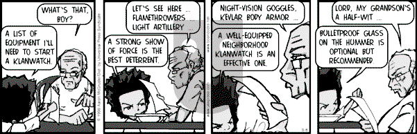 The Boondocks on Tuesday January 9, 2007 Comic Strip