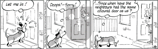 Fred Basset - Tuesday July 31, 2007 Comic Strip